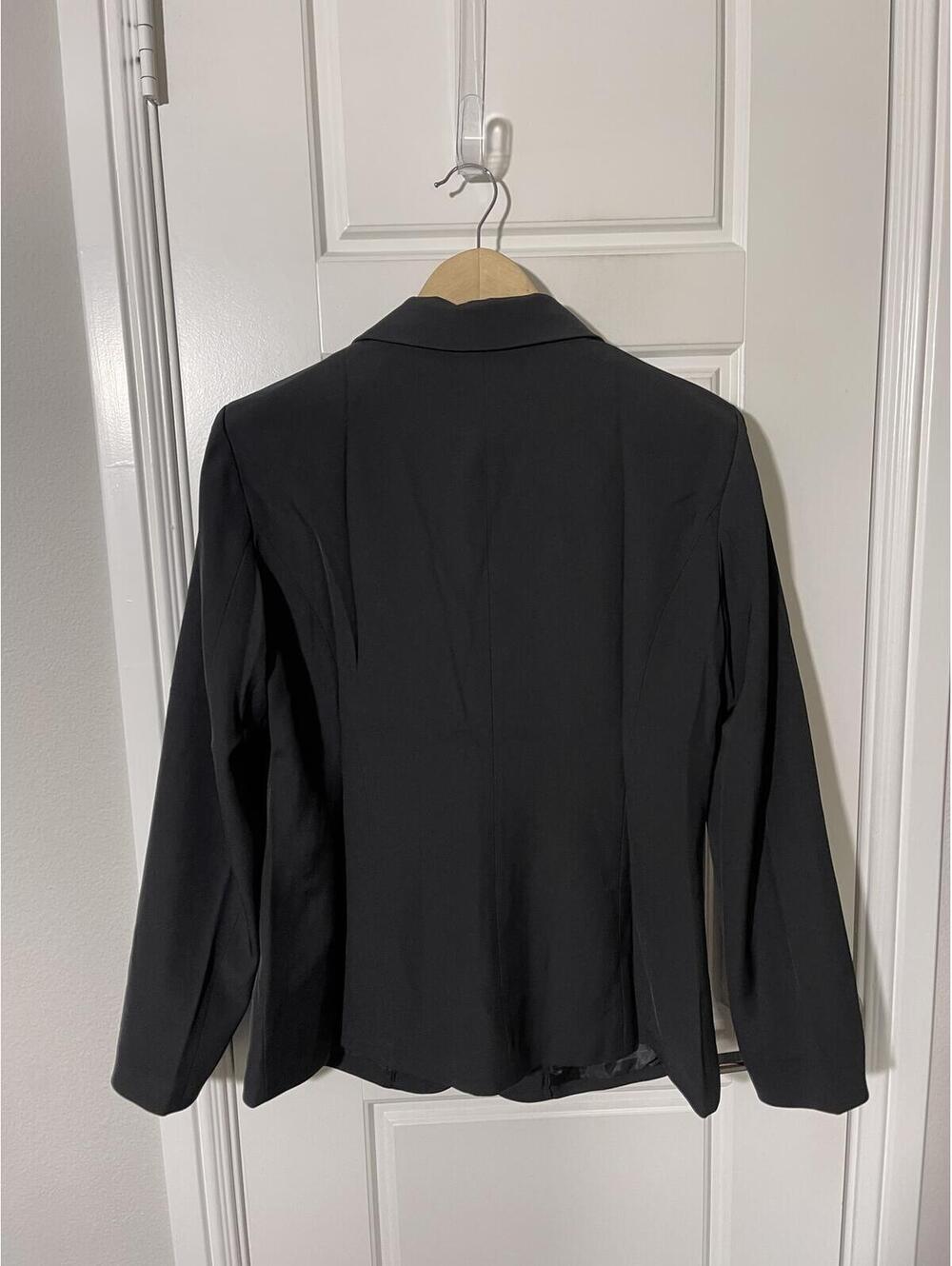 Women’s Dress Suit Size MD Black Blazer W182 - Picture 2 of 2